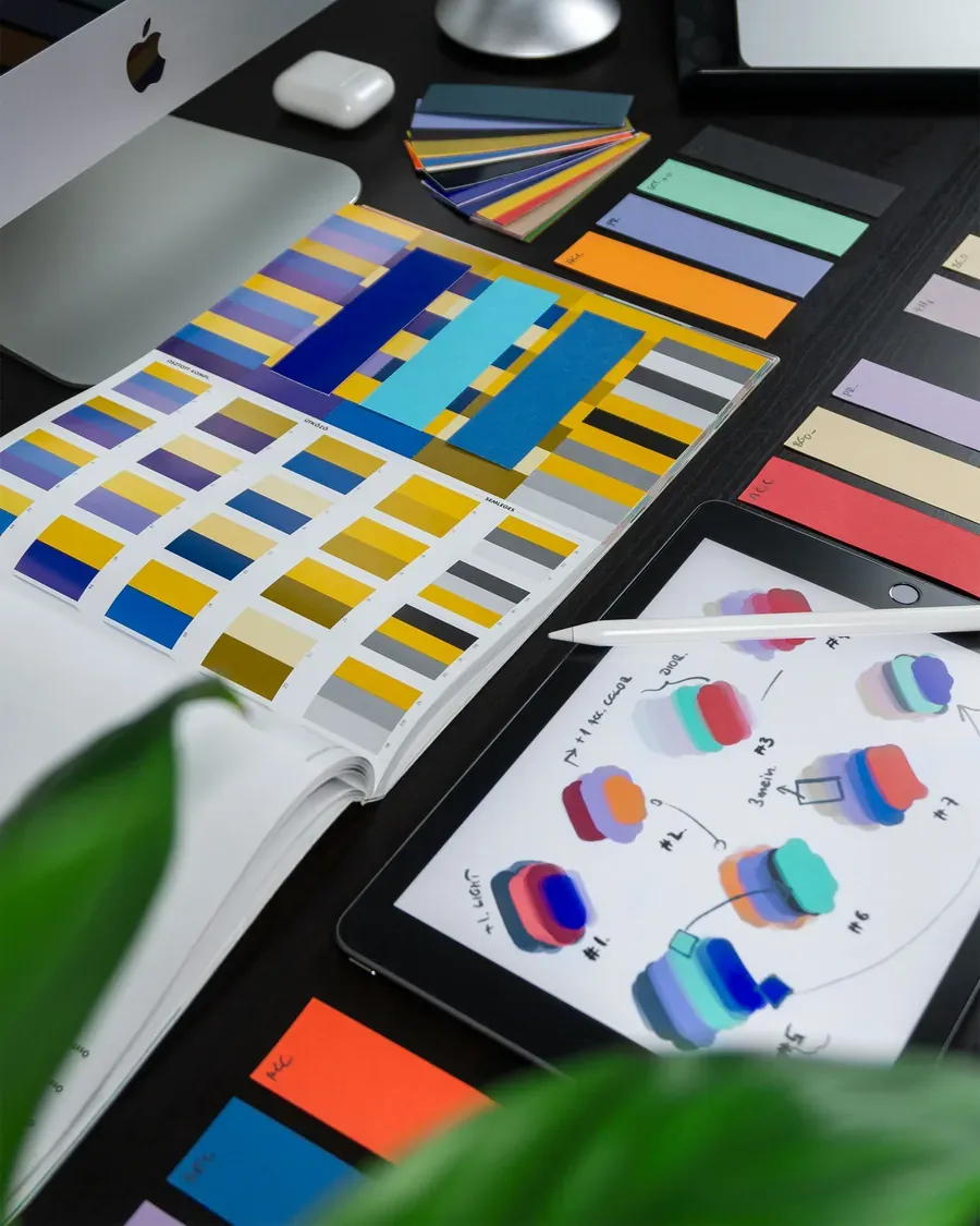 A designer reviewing a moulded product component